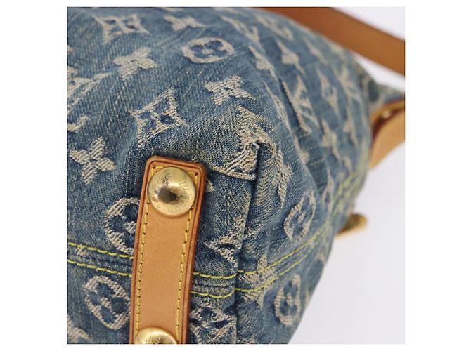 LOUIS VUITTON Monogram Denim Buggy PM Shoulder Bag Blue M95049 LV Auth 198378V - vista 16