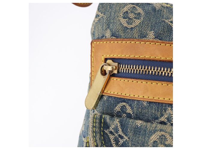 LOUIS VUITTON Monogram Denim Buggy PM Shoulder Bag Blue M95049 LV Auth 198378V - vista 18