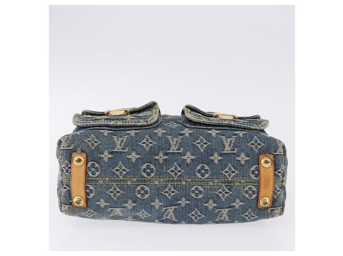 LOUIS VUITTON Monogram Denim Buggy PM Shoulder Bag Blue M95049 LV Auth 198378V - vista 5