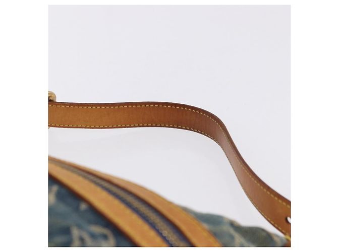 LOUIS VUITTON Monogram Denim Buggy PM Shoulder Bag Blue M95049 LV Auth 198378V - vista 8