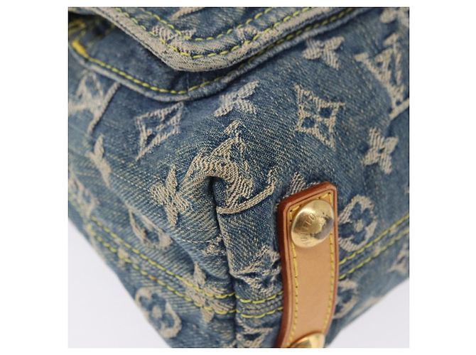 LOUIS VUITTON Monogram Denim Buggy PM Shoulder Bag Blue M95049 LV Auth 198378V - vista 9