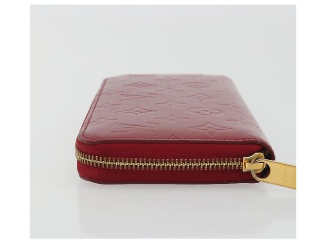 LOUIS VUITTON Monogram Vernis Zippy Wallet Rouge Grunadine M91732 Auth am12259V - vista 4