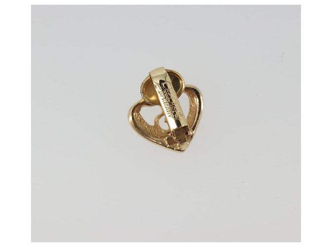 Orecchini Christian Dior Metallo Oro Auth 188679 D'oro - vista 3