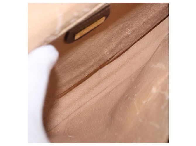 Borsa a tracolla GUCCI GG Supreme PVC Beige Gold Auth ka5761 D'oro - vista 11