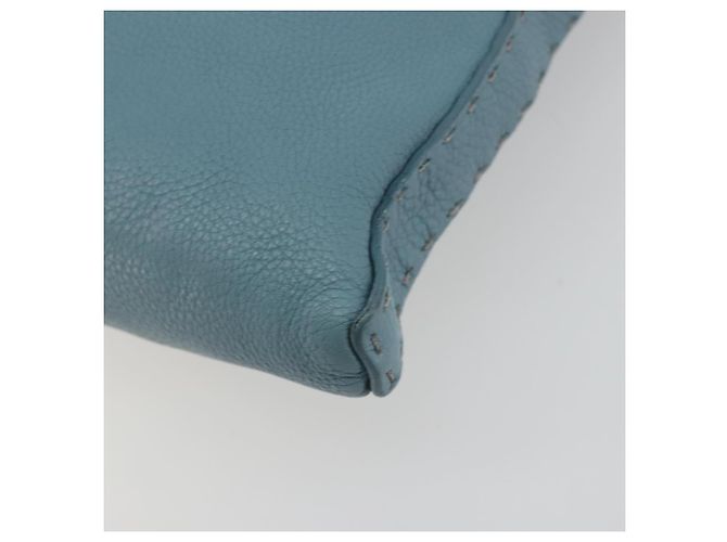 Borsa a tracolla FENDI Celeria in pelle azzurro argento 8BT109 Auth BA14891A Blu chiaro - vista 15