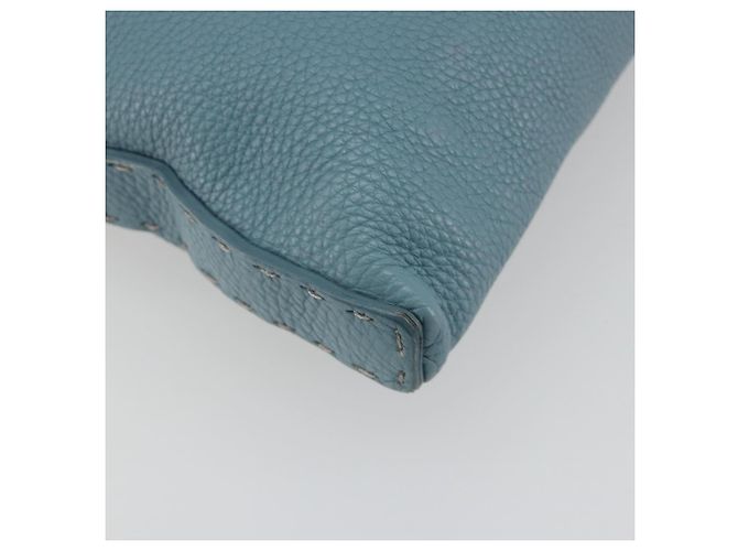 Borsa a tracolla FENDI Celeria in pelle azzurro argento 8BT109 Auth BA14891A Blu chiaro - vista 16