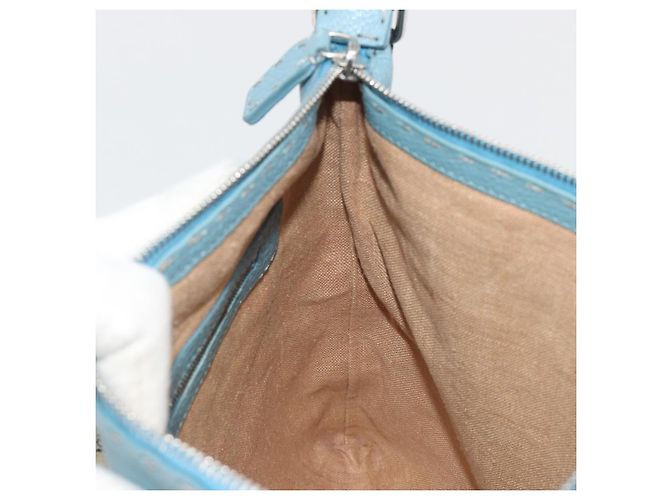 Borsa a tracolla FENDI Celeria in pelle azzurro argento 8BT109 Auth BA14891A Blu chiaro - vista 19