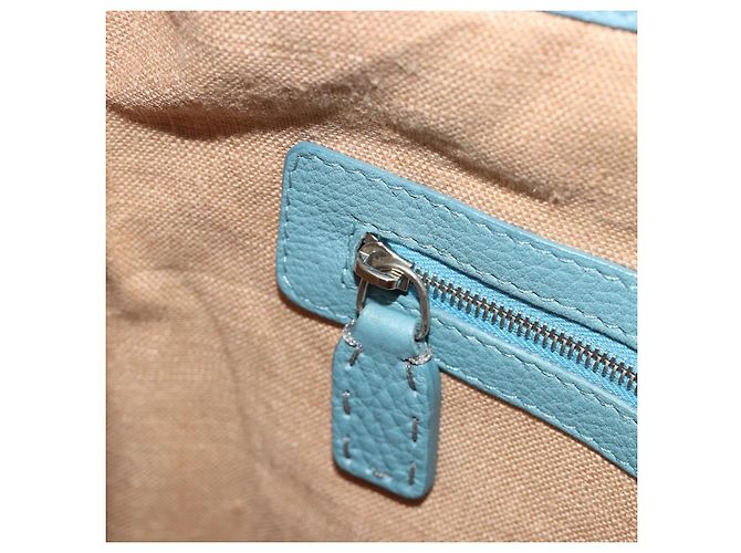 Borsa a tracolla FENDI Celeria in pelle azzurro argento 8BT109 Auth BA14891A Blu chiaro - vista 21