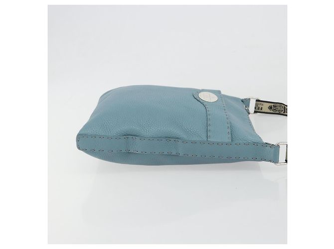 Borsa a tracolla FENDI Celeria in pelle azzurro argento 8BT109 Auth BA14891A Blu chiaro - vista 3