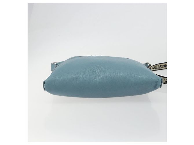 Borsa a tracolla FENDI Celeria in pelle azzurro argento 8BT109 Auth BA14891A Blu chiaro - vista 5
