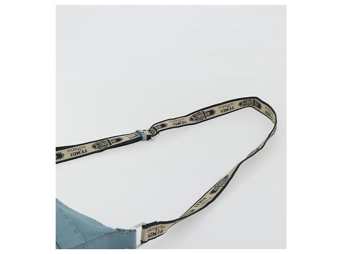 Borsa a tracolla FENDI Celeria in pelle azzurro argento 8BT109 Auth BA14891A Blu chiaro - vista 8