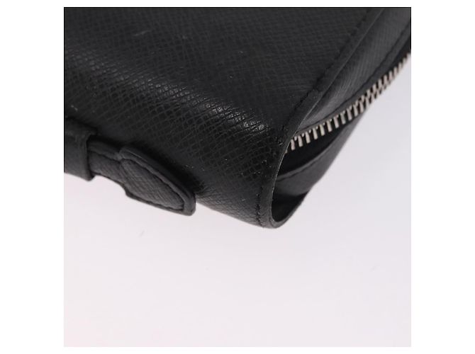 LOUIS VUITTON Taiga Zippy XL Long Wallet Black M44275 LV Auth 196706 Nero - vista 15