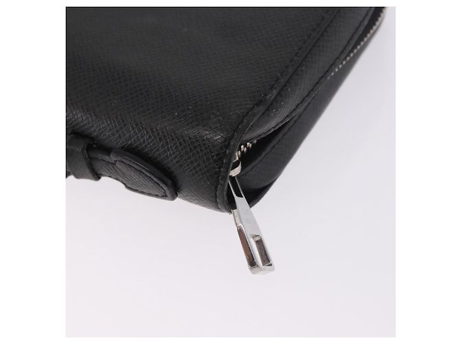 LOUIS VUITTON Taiga Zippy XL Long Wallet Black M44275 LV Auth 196706 Nero - vista 17