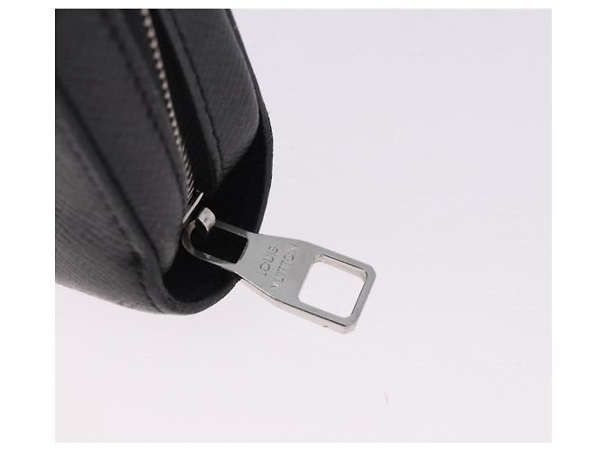 LOUIS VUITTON Taiga Zippy XL Long Wallet Black M44275 LV Auth 196706 Nero - vista 9