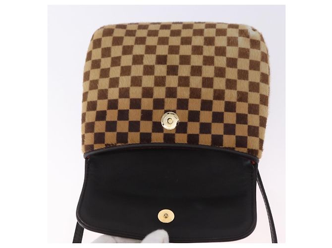 LOUIS VUITTON Damie Sovage Gazelle Harako leather Brown LV Auth am12331A Marrone - vista 10