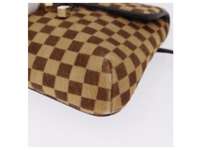 LOUIS VUITTON Damie Sovage Gazelle Harako leather Brown LV Auth am12331A Marrone - vista 14