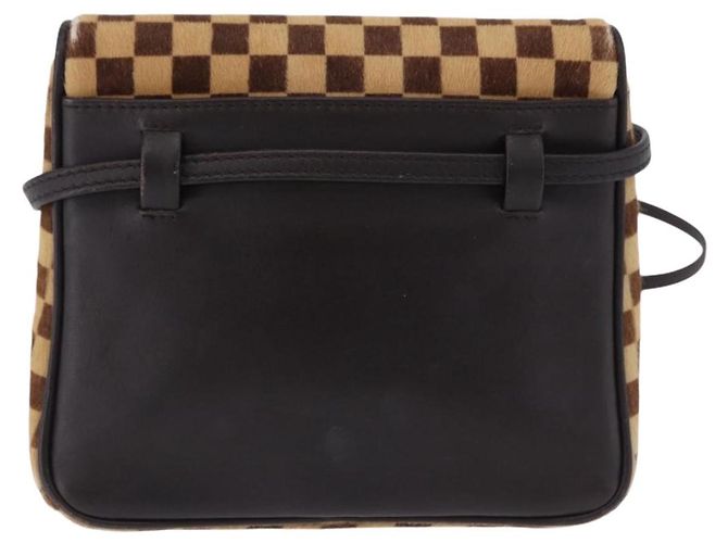 LOUIS VUITTON Damie Sovage Gazelle Harako leather Brown LV Auth am12331A Marrone - vista 2