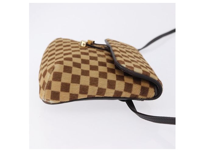 LOUIS VUITTON Damie Sovage Gazelle Harako leather Brown LV Auth am12331A Marrone - vista 3