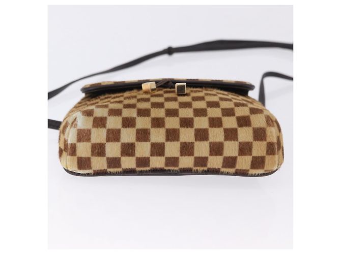 LOUIS VUITTON Damie Sovage Gazelle Harako leather Brown LV Auth am12331A Marrone - vista 5