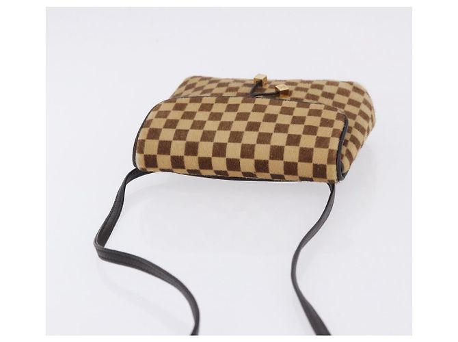 LOUIS VUITTON Damie Sovage Gazelle Harako leather Brown LV Auth am12331A Marrone - vista 6