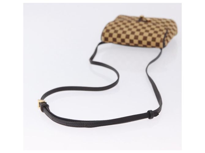 LOUIS VUITTON Damie Sovage Gazelle Harako leather Brown LV Auth am12331A Marrone - vista 7