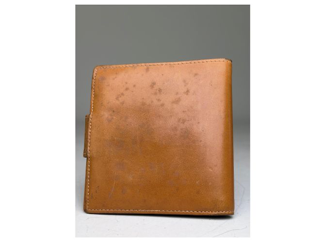 Céline Vintage Celine Smooth Leather Wallet Tan Gold Camel - view 12
