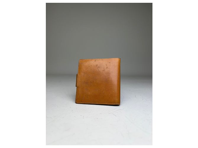 Céline Vintage Celine Smooth Leather Wallet Tan Gold Camel - view 2