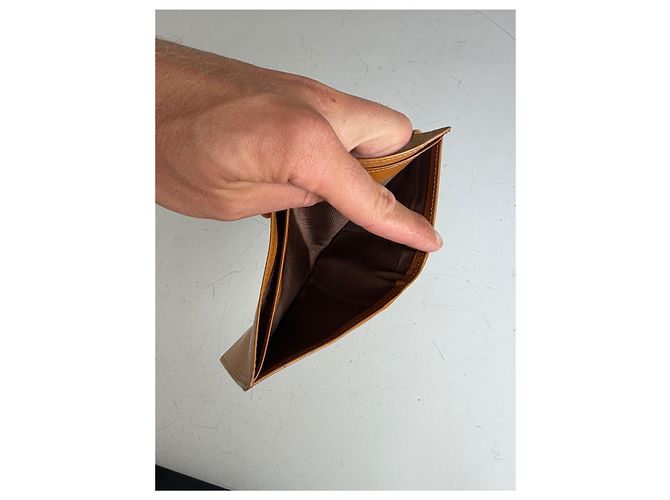 Céline Vintage Celine Smooth Leather Wallet Tan Gold Camel - view 7