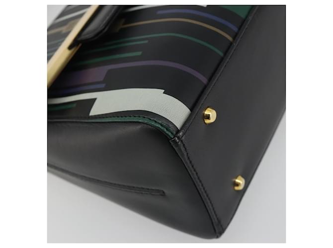 Borsa a tracolla GIVENCHY in pelle nera e oro Auth BA14796A Nero - vista 14