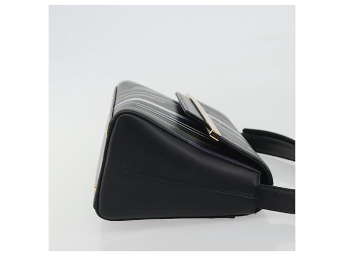 Borsa a tracolla GIVENCHY in pelle nera e oro Auth BA14796A Nero - vista 3