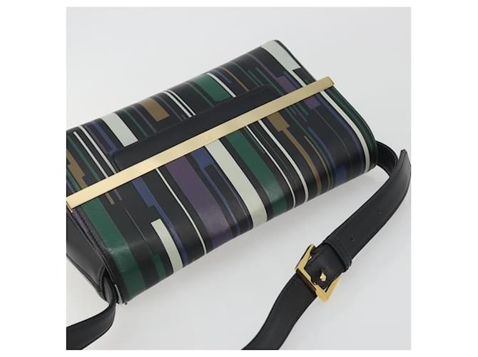 Borsa a tracolla GIVENCHY in pelle nera e oro Auth BA14796A Nero - vista 6