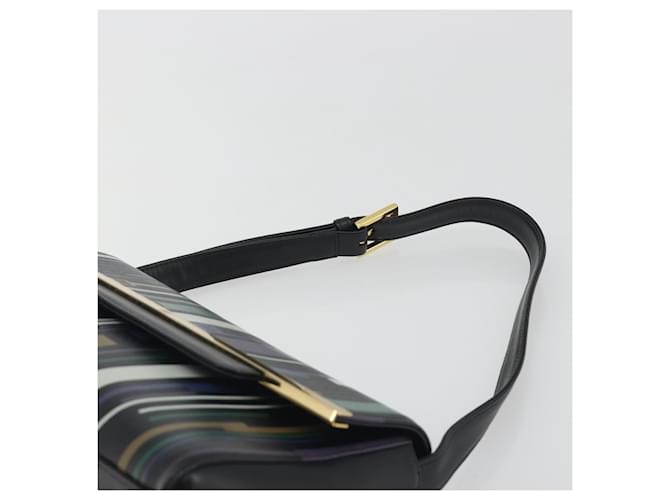 Borsa a tracolla GIVENCHY in pelle nera e oro Auth BA14796A Nero - vista 8