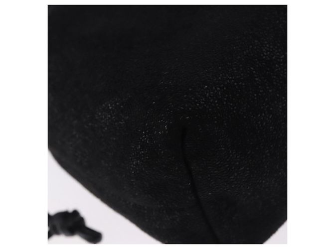 Autre Marque Stella MacCartney Schultertasche mit Kette Polyester Schwarz Silber Auth 196625A - Ansicht 15