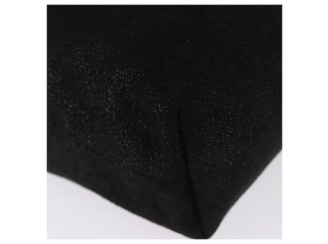 Autre Marque Stella MacCartney Schultertasche mit Kette Polyester Schwarz Silber Auth 196625A - Ansicht 9