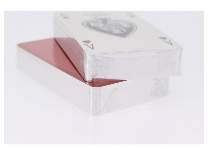 Hermès Carte da gioco HERMES carta Blue Red Auth BA15227M Rosso - vista 4