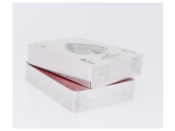 Hermès Carte da gioco HERMES carta Blue Red Auth BA15227M Rosso - vista 5