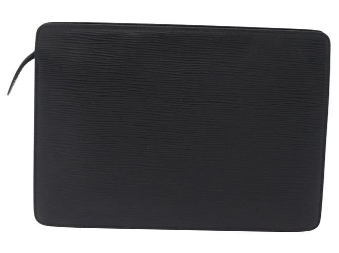 LOUIS VUITTON Epi Pochette Homme Clutch Bag Black M52522 LV Auth ep15733 - vista 2