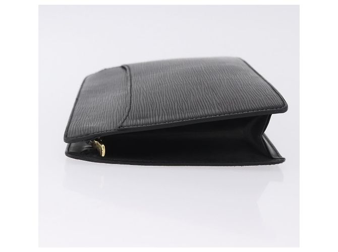 LOUIS VUITTON Epi Pochette Homme Clutch Bag Black M52522 LV Auth ep15733 - vista 4