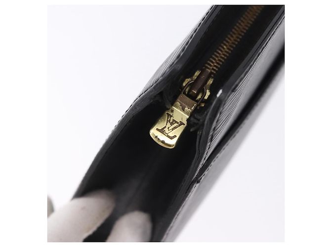 LOUIS VUITTON Epi Pochette Homme Clutch Bag Black M52522 LV Auth ep15733 - vista 8