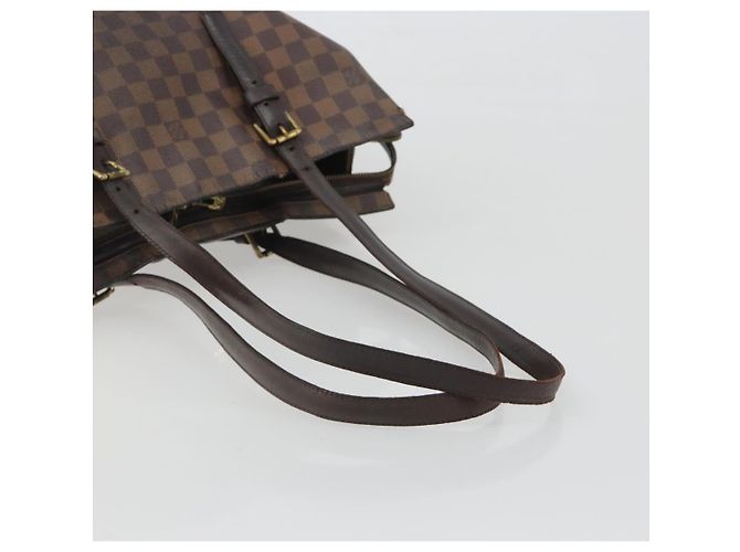 Borsa Tote Chelsea LOUIS VUITTON Damier Ebene N51119 LV Auth BA14867 - vista 7