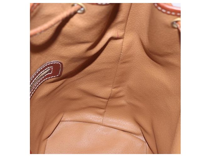 Céline Borsa a tracolla CELINE Macadam Canvas PVC Leather Brown Gold Auth 196696A Marrone D'oro - vista 20