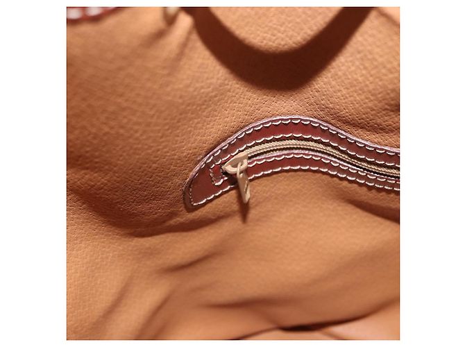 Céline Borsa a tracolla CELINE Macadam Canvas PVC Leather Brown Gold Auth 196696A Marrone D'oro - vista 22