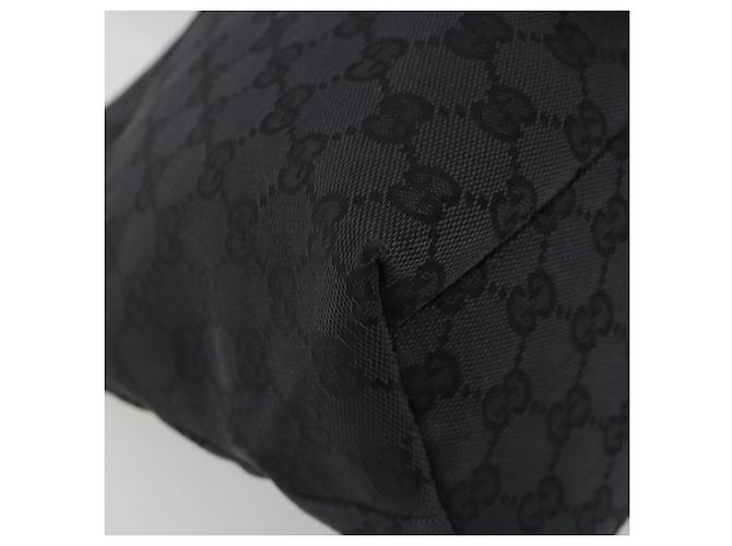 Borsa Tote GUCCI GG Canvas Nero Argento 002 1076 2684 Auth ka5725 - vista 14