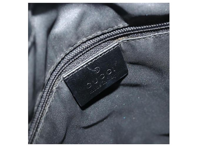 Borsa Tote GUCCI GG Canvas Nero Argento 002 1076 2684 Auth ka5725 - vista 17