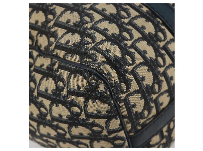 Borsa a mano Christian Dior Trotter Canvas Navy Silver Auth BA14770 Argento Blu navy - vista 11