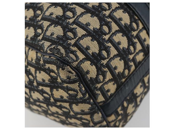 Borsa a mano Christian Dior Trotter Canvas Navy Silver Auth BA14770 Argento Blu navy - vista 13