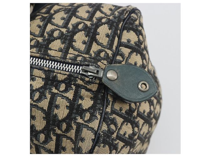 Borsa a mano Christian Dior Trotter Canvas Navy Silver Auth BA14770 Argento Blu navy - vista 14