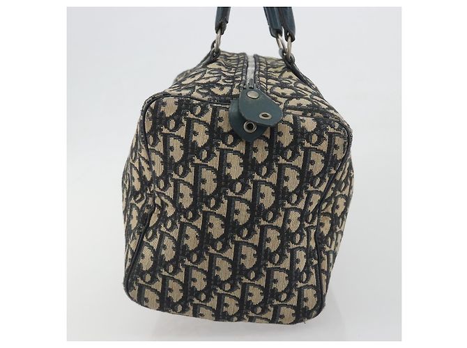 Borsa a mano Christian Dior Trotter Canvas Navy Silver Auth BA14770 Argento Blu navy - vista 5