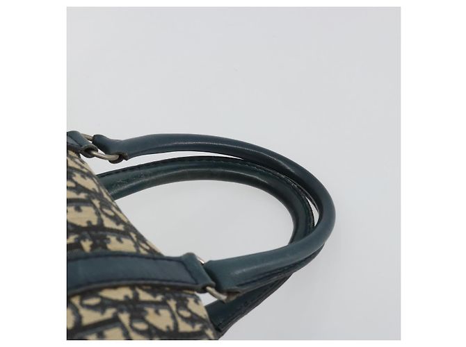 Borsa a mano Christian Dior Trotter Canvas Navy Silver Auth BA14770 Argento Blu navy - vista 8