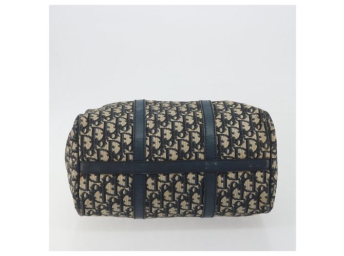 Borsa a mano Christian Dior Trotter Canvas Navy Silver Auth BA14770 Argento Blu navy - vista 9